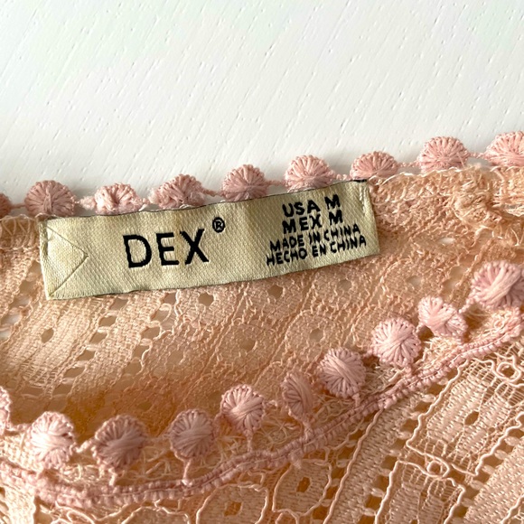 Medium Dex peach pink lace dress - Picture 4 of 5